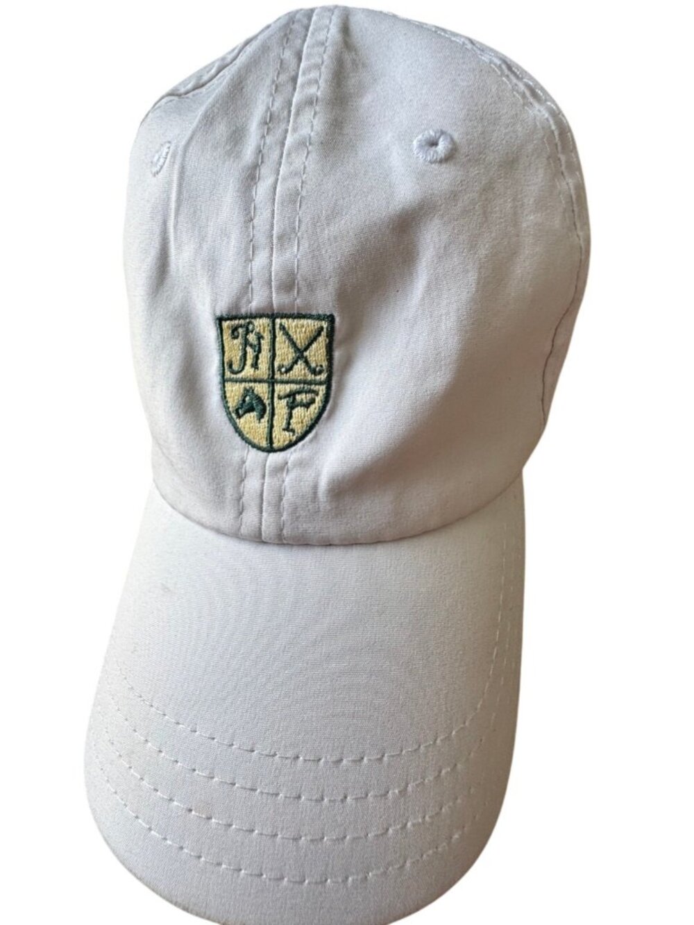 XFG White Adjustable Cap – Embroidered Crest